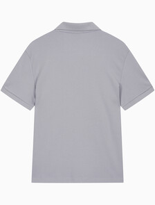 Buy 남성 드롭 니들 오픈 카라 폴로 반팔 티셔츠 in color LILAC GRAY