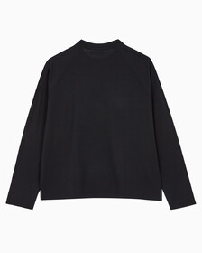 Buy [손흥민 캡슐] 남성 박시 롱슬리브 티셔츠 in color BLACK BEAUTY