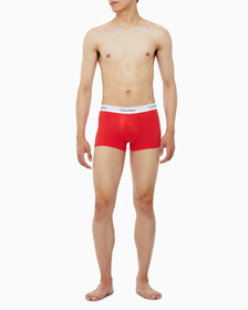 Buy 남성 모던 코튼 2PK 트렁크 in color RED/GREY