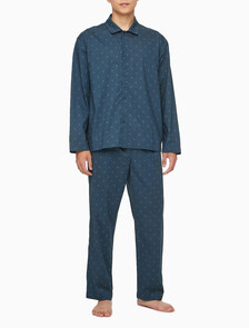 Buy 남성 코튼 포플린 롱슬리브 탑 in color DARK BLUE
