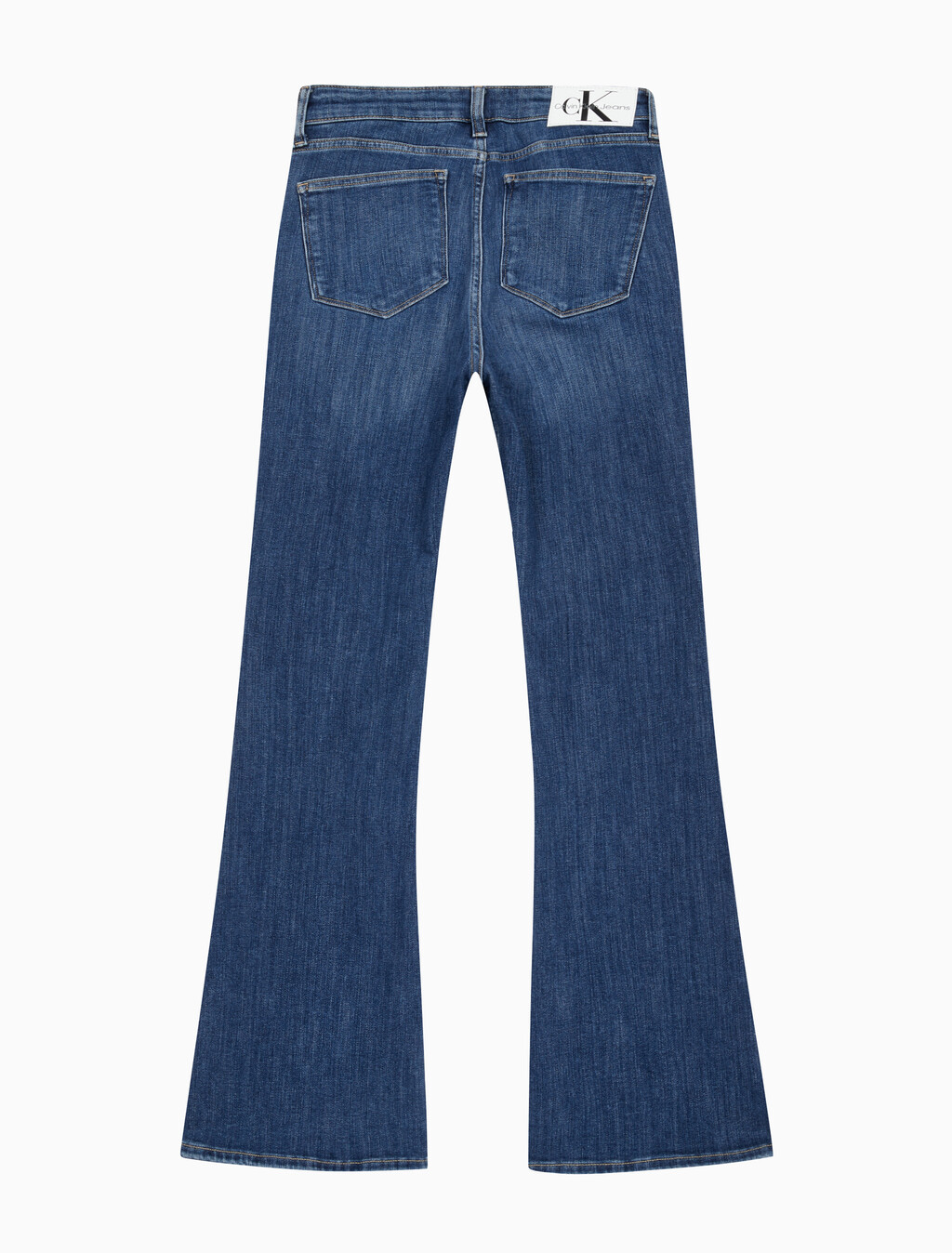 Buy 여성 플레어 핏 기모 다크블루 데님 in color BLUE BLACK HANGER LOOP