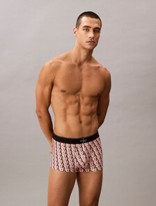 Buy 남성 CK 그래픽 마이크로 로우 라이즈 트렁크 in color PINK PRINT