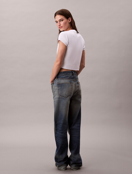 여성 모노그램 베이비 반팔 티셔츠