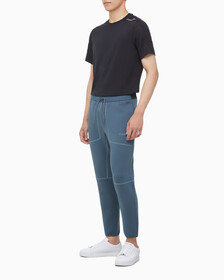 Buy 남성 레귤러핏 테이퍼드 팬츠 in color OCEAN TEAL/ BLK