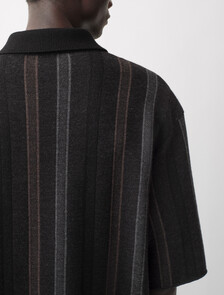 Buy COLE MENS JACQUARD POLO in color BLACK