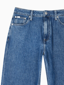 Buy 여성 90's 스트레이트핏 미드블루 데님 in color MID BLUE BACK EMBRO