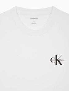 Buy 남성 레귤러핏 모노그램 로고 반팔 티셔츠 in color BRILLIANT WHITE