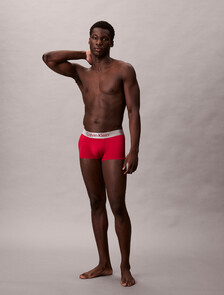 Buy 남성 브러시드 마이크로파이버 스트레치 로우 라이즈 트렁크 in color Brown