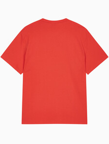 Buy 남성 레귤러핏 스포츠 로고 반팔 티셔츠 in color RED ALERT
