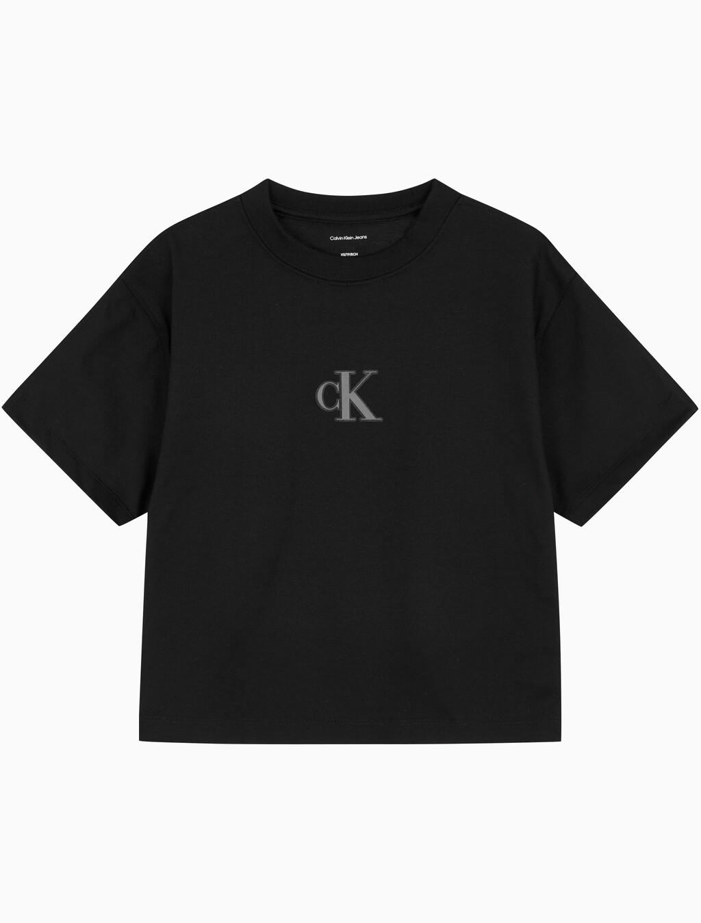 Buy 여성 크롭 반팔 티셔츠 in color BLACK