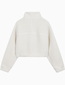 Buy 여성 크롭 쉐르파 자켓 in color WHITE