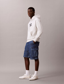 Buy 90s 카고 데님 쇼츠 in color Mid Blue