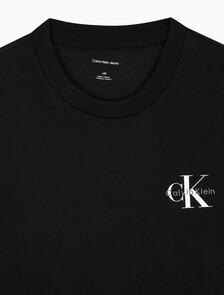 Buy 남성 레귤러핏 모노그램 로고 반팔 티셔츠 in color BLACK