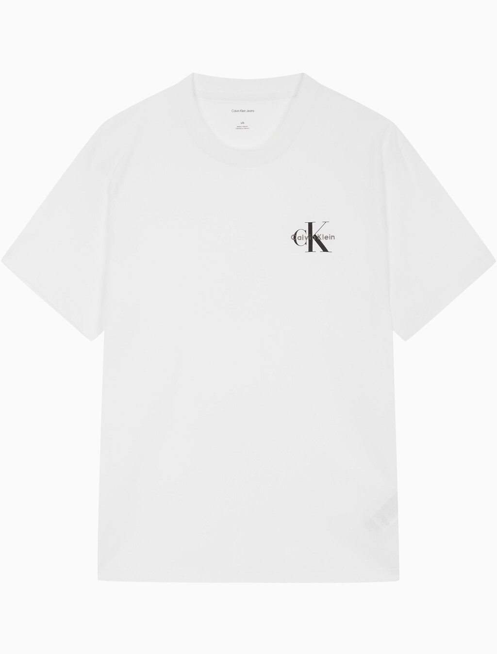 Buy 남성 레귤러핏 모노그램 로고 반팔 티셔츠 in color BRILLIANT WHITE