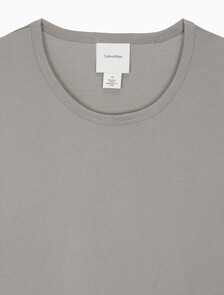 Buy 유니섹스 숏슬리브 더블 머서라이즈드 저지 크루넥 티셔츠 in color BROWN