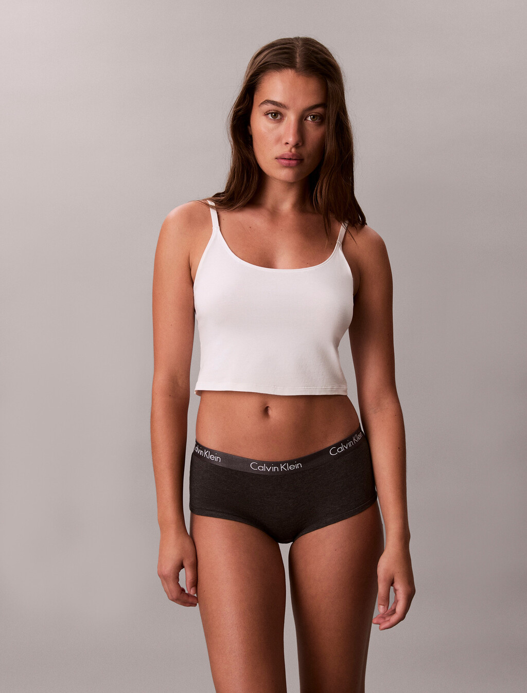 Buy 여성 모티브 코튼 보이쇼츠 3PK in color black / white / grey