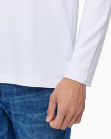 Buy 남성 레귤러핏 인스티튜셔널 긴팔 티셔츠 in color BRIGHT WHITE