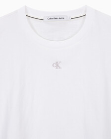 Buy 여성 그래픽 크롭 반팔 티셔츠 in color BRIGHT WHITE