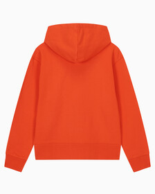 Buy 여성 릴렉스핏 스탠다드 로고 후디 in color BRONZED ORANGE