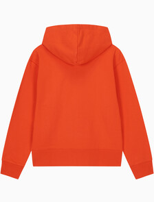 Buy 여성 릴렉스핏 스탠다드 로고 후디 in color BRONZED ORANGE