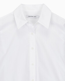 Buy 여성 크롭 패션 셔츠 in color BRIGHT WHITE