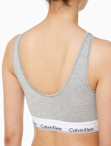 Buy 여성 모던코튼 AF 라이틀리 라인드 브라렛 in color GREY HEATHER