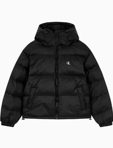 Buy 여성 에센셜 미드 웨잇 푸퍼 자켓 in color BLACK
