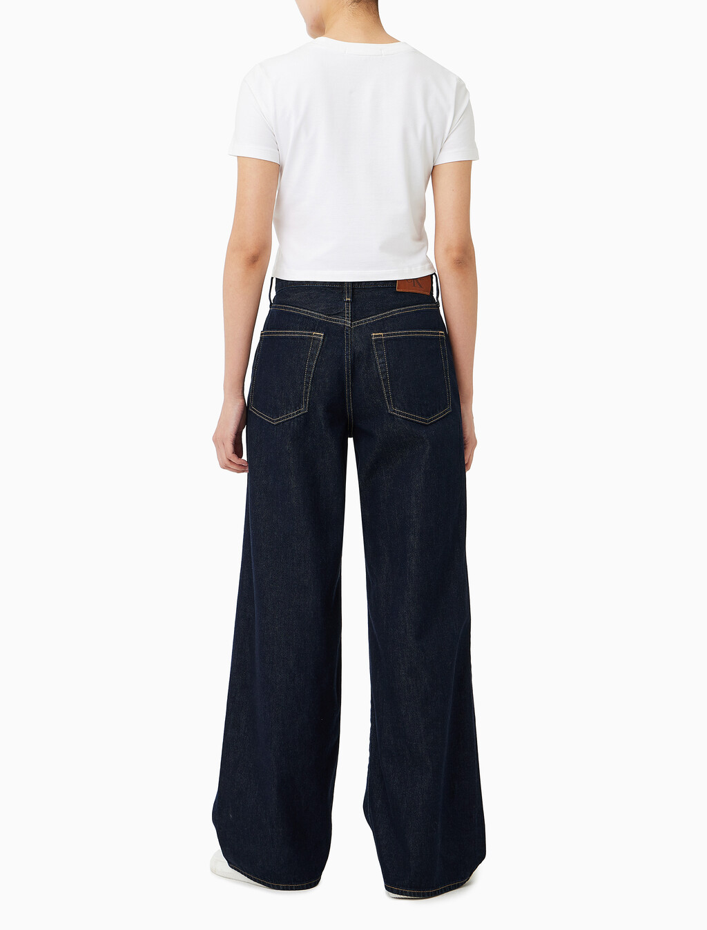 Buy 여성 와이드레그 에코 데님 in color RINSE BLUE