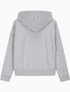 Buy 여성 아카이브 로고 프렌치 테리 풀집업 후디 in color Grey