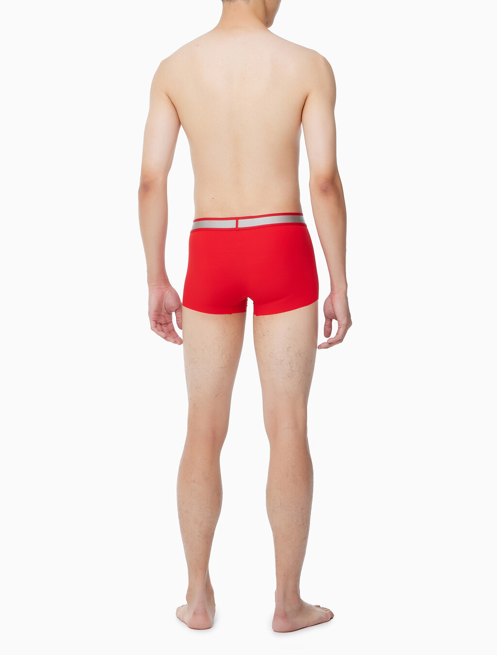 Buy 남성 CK 토널 로고 마이크로 LTE 로우 라이즈 드로즈 in color ROUGE