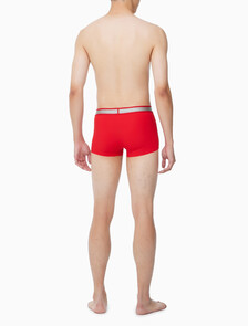 Buy 남성 CK 토널 로고 마이크로 LTE 로우 라이즈 드로즈 in color ROUGE