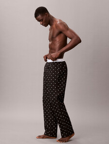 Buy 남성 코튼 포플린 슬립 팬츠 in color DIAMOND LOGO PRINT_BLACK