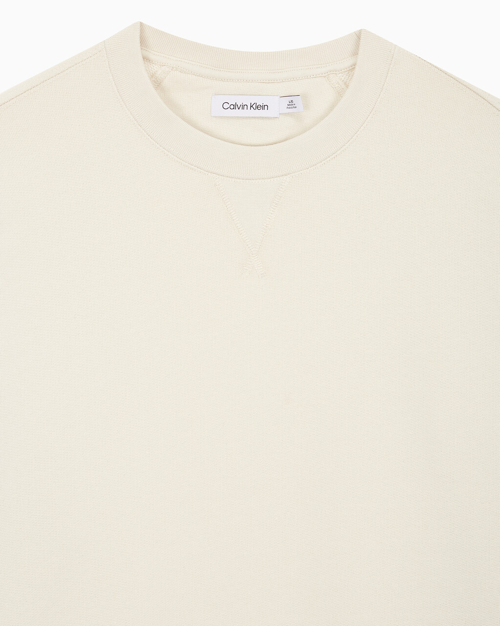 Buy 남성 테리 크루넥 in color BONE WHITE