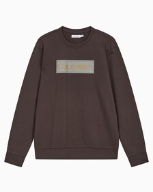 Buy 남성 롱슬리브 스텐실로고 테리 크루넥 스웻셔츠 in color DARK GREY