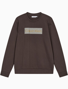 Buy 남성 롱슬리브 스텐실로고 테리 크루넥 스웻셔츠 in color DARK GREY