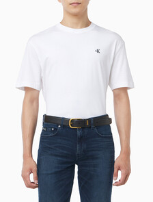 Buy 남성 캐주얼 핀 버클 벨트 32mm in color Black / Old Gold