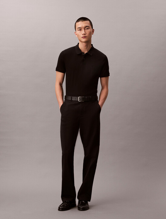 클래식 인터록 폴로 티