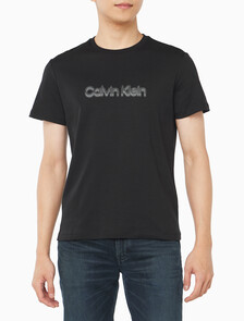Buy 슬림핏 캘빈클라인 로고 티 in color BLACK