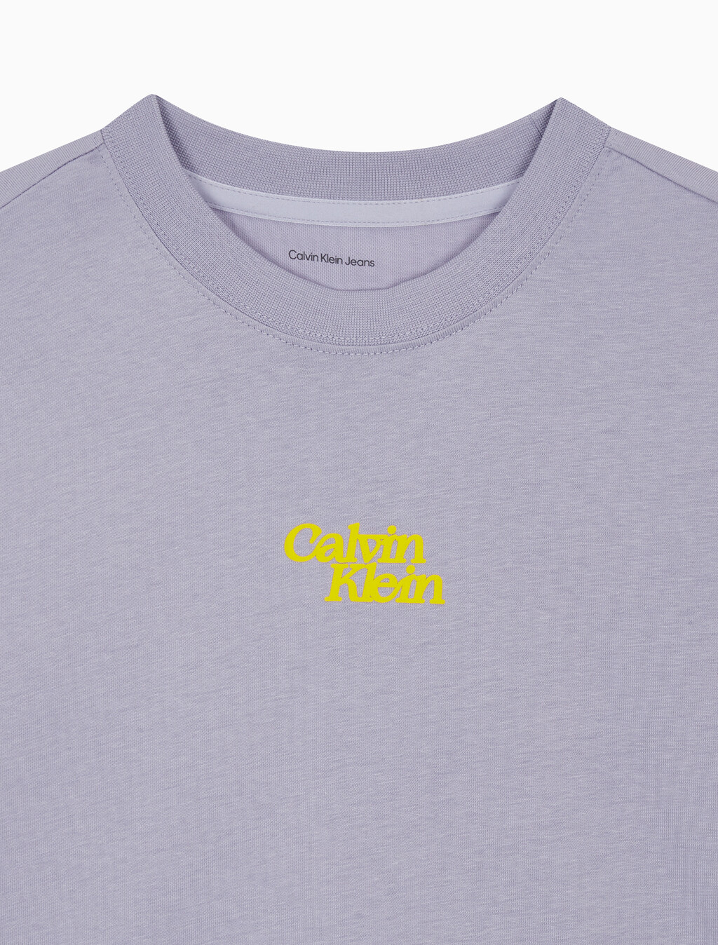 Buy 여성 플럭 로고 반팔 티셔츠 in color LANGUID LAVENDER