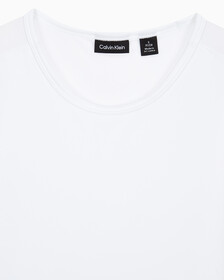Buy 여성 레귤러 핏 스트레치 기능성 크롭 반팔 티셔츠 in color BRIGHT WHITE