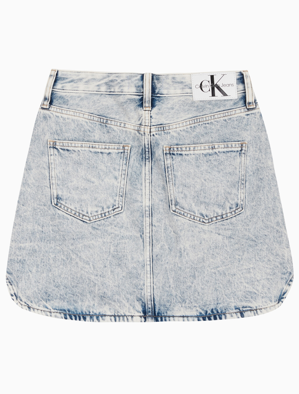 Buy 여성 A라인 데님 미니 스커트 in color CHALKY BLUE