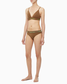 Buy 여성 스텐실 로고 AF 비키니 in color COFFEE LIQUER W. JASMINE
GREEN LOGO
