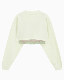 Buy 여성 투인원 벨벳 스웻셔츠 in color PASTEL GREEN
