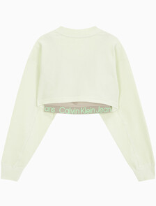 Buy 여성 투인원 벨벳 스웻셔츠 in color PASTEL GREEN