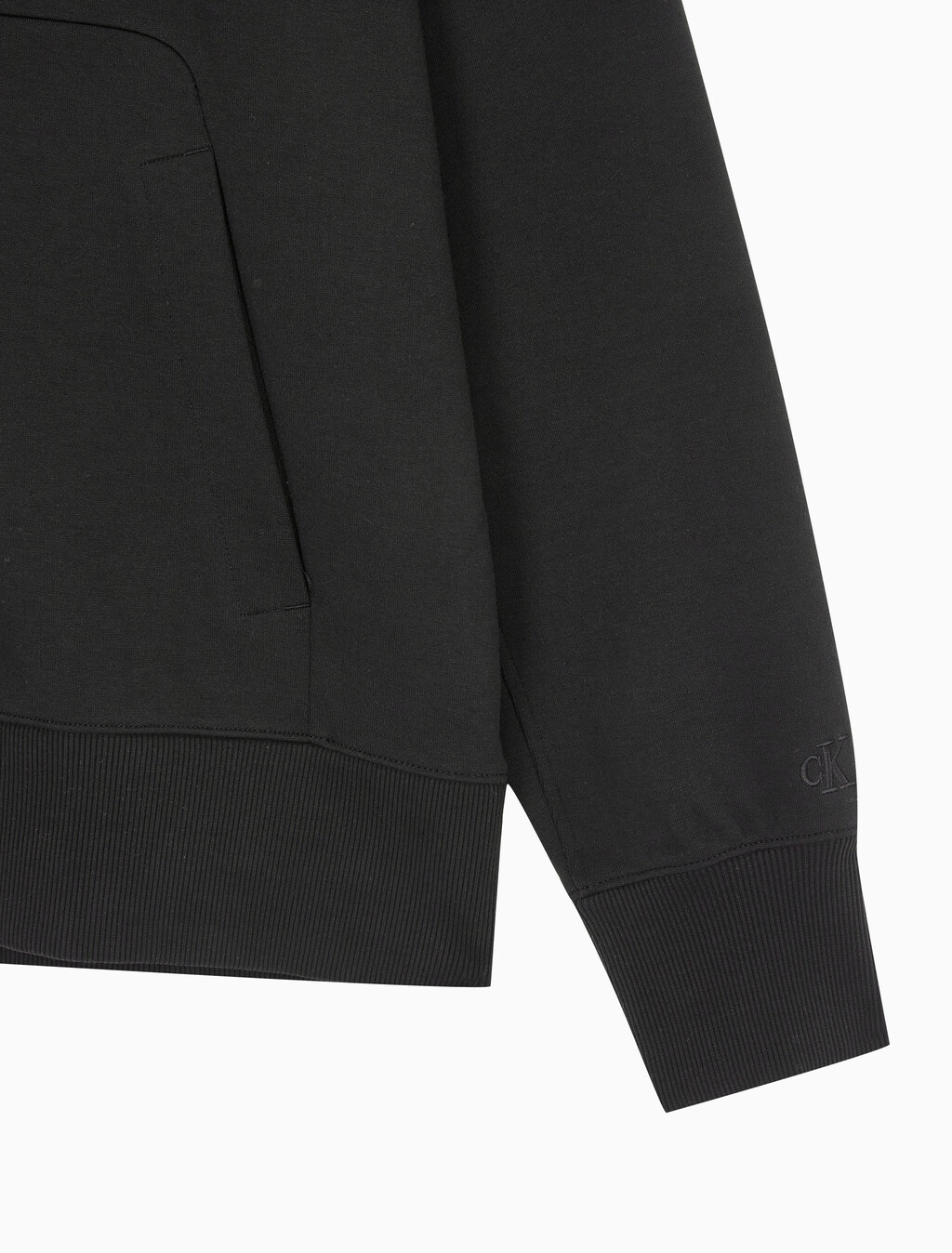 Buy 남성 인스티튜셔널 엠보스드 하프집업 스웻셔츠 in color CK BLACK