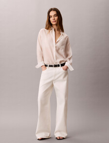 Buy 여성 릴렉스 셔츠 in color Sand White