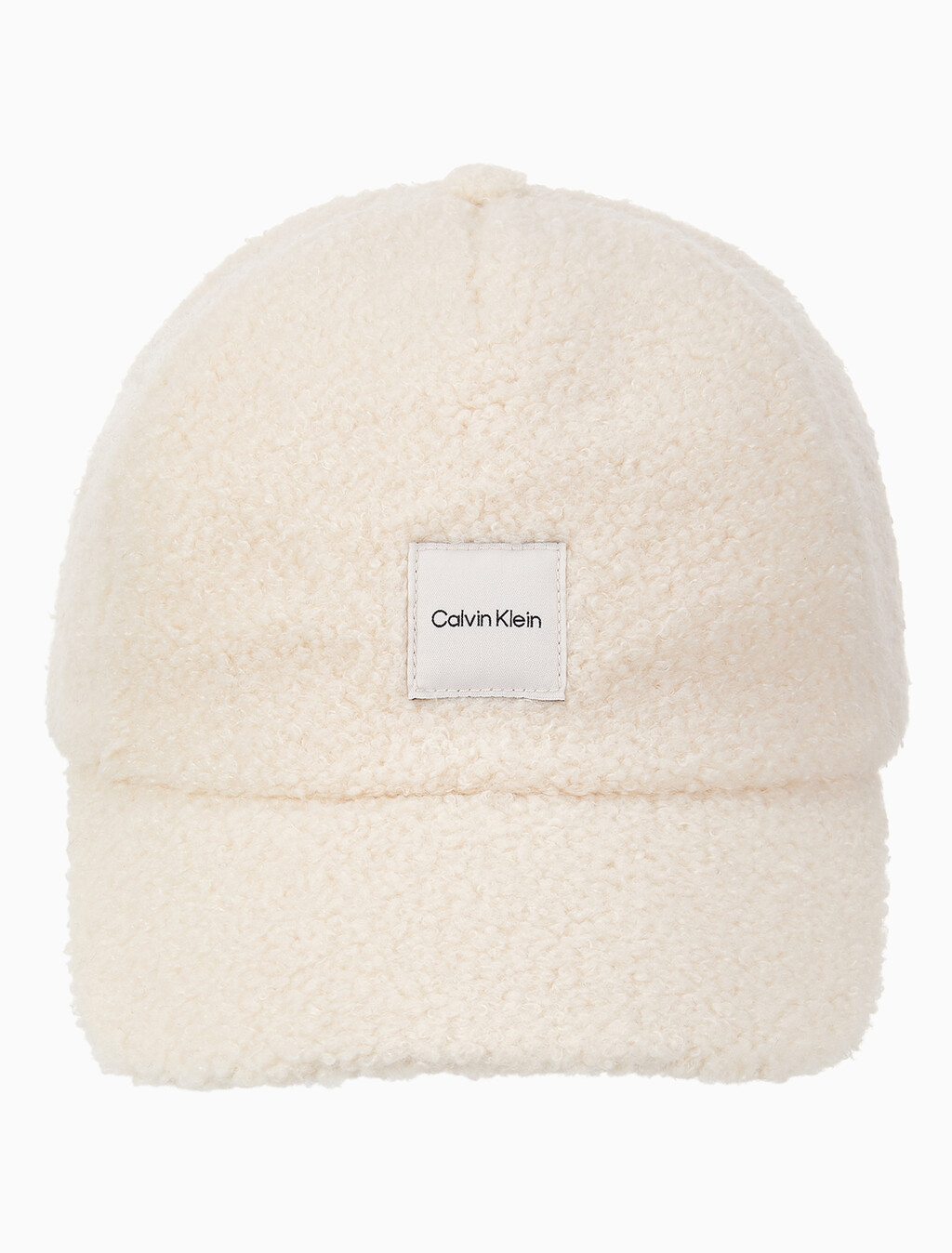 Buy 남녀공용  우븐 패치 로고 부클 볼캡 in color IVORY