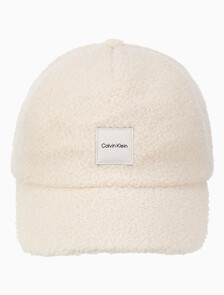 Buy 남녀공용  우븐 패치 로고 부클 볼캡 in color IVORY
