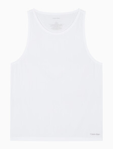 Buy 남성 CK 블랙 인비져블 메쉬 탱크탑 in color WHITE