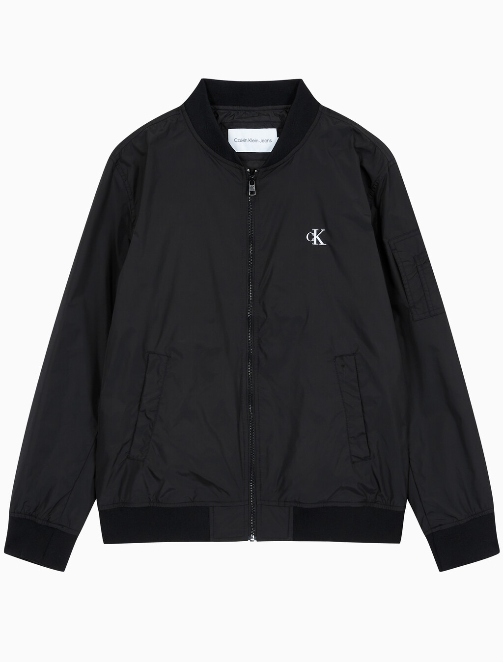 Buy 남성 나일론 봄버 자켓 in color CK BLACK